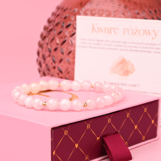 Bransoletka z kamieni kwarc...