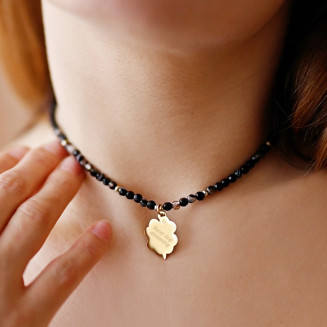 Naszyjnik z kamieni agat...