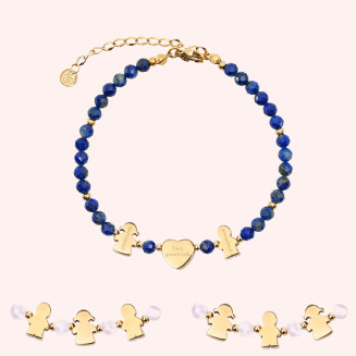 Bransoletka lapis lazuli z...