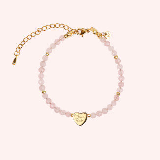 Bransoletka serce kamienie...