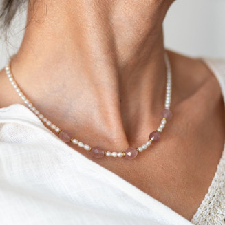 Naszyjnik Rose Pearl -...