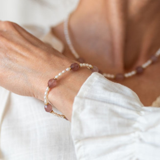 Bransoletka Rose Pearl -...