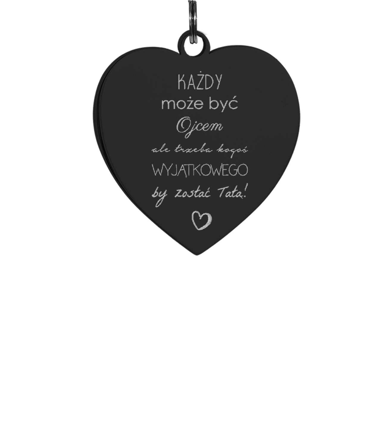 każdy może byc brelok serce każdy może byc