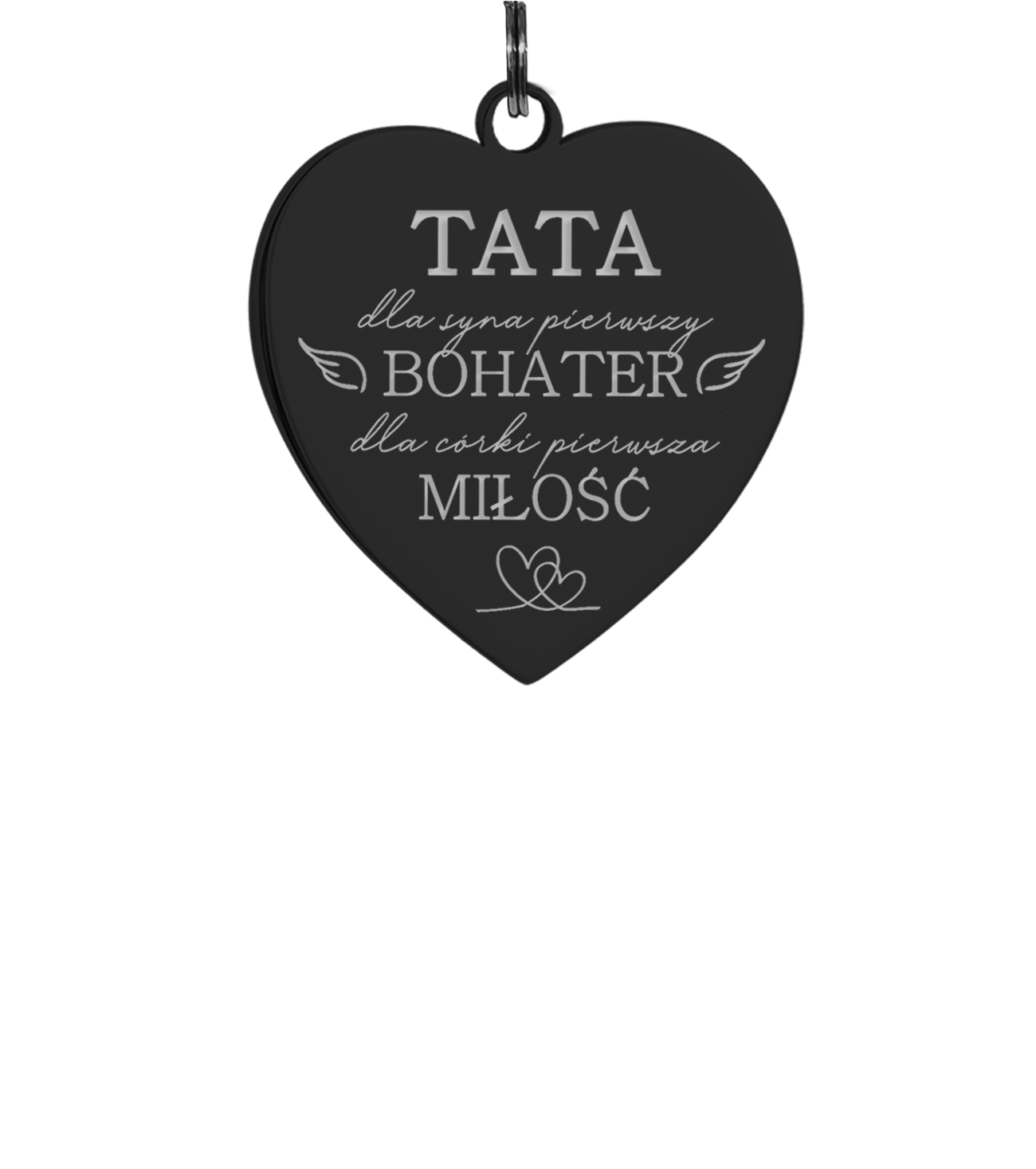 tata dla syna brelok serce tata dla syna