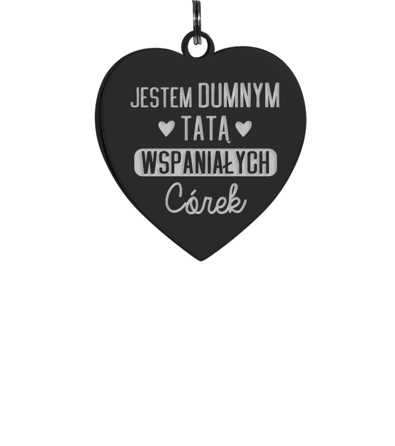 jestem dymnym tatą brelok serce jestem dumnym tatą