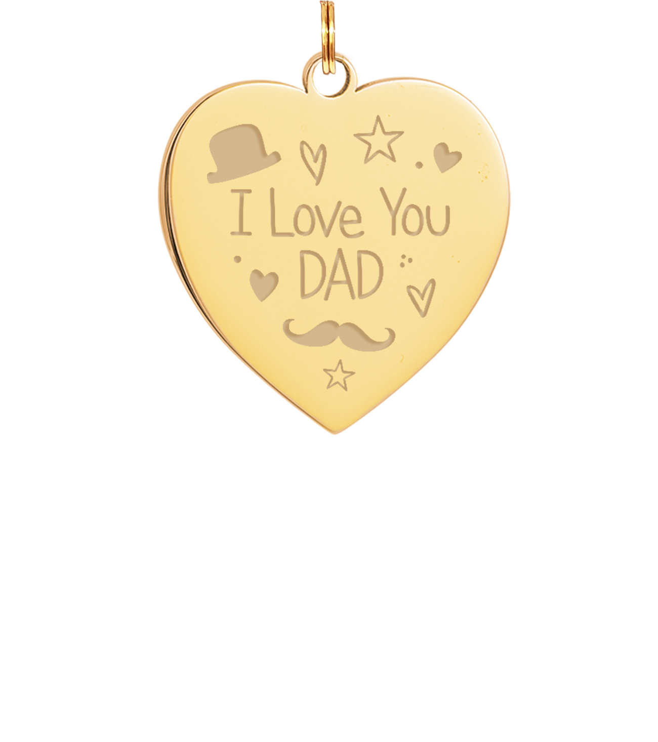 brelok serce i love dad