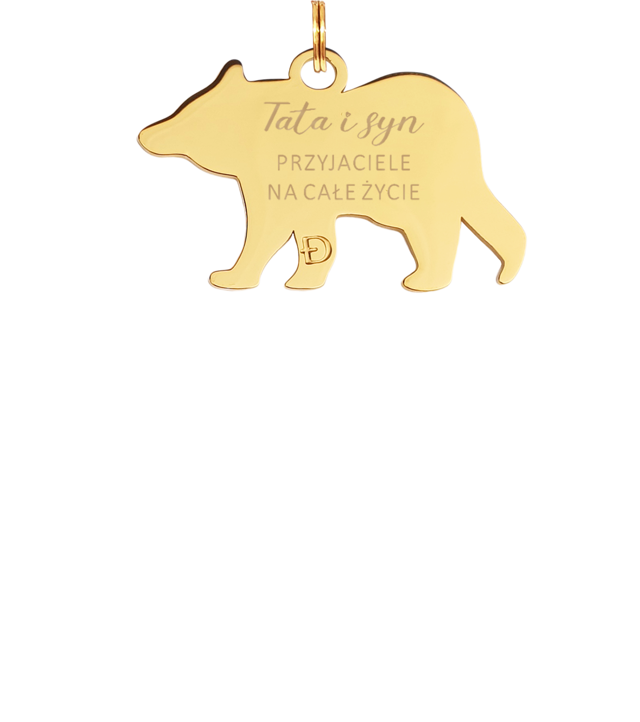 brelok miś tata i syn przyjaciele