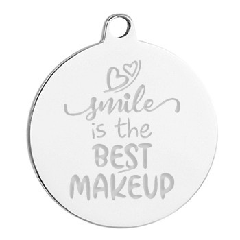 2. brelok kółko smile is the best make up symbol-1986
