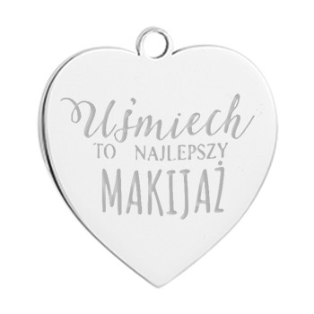 1. brelok serce uśmiech to najleoszy makijaż symbol-1990