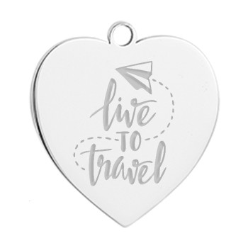 5. brelok serce live to travel symbol-2115